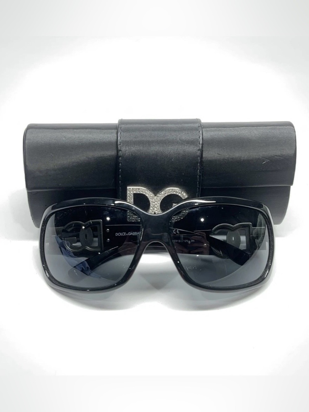 Dolce & Gabbana Black Sunglasses with Silver Accents